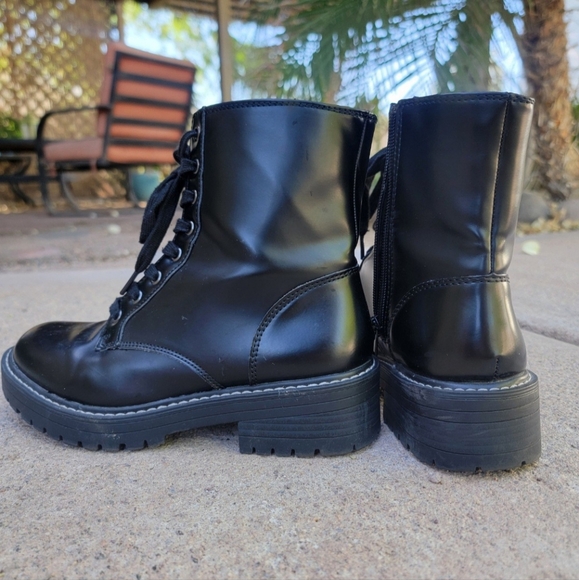 Sugar Black Combat Boots | Women's Size 6.5 | Punk | Goth - Picture 5 of 9